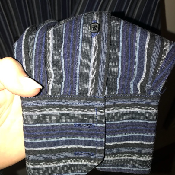 Long sleeve striped button down shirt - Picture 4 of 5